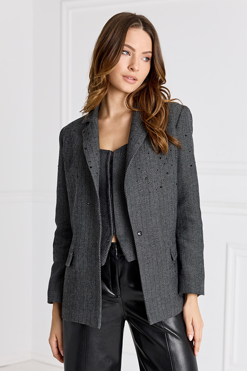 Embellished blazer sale