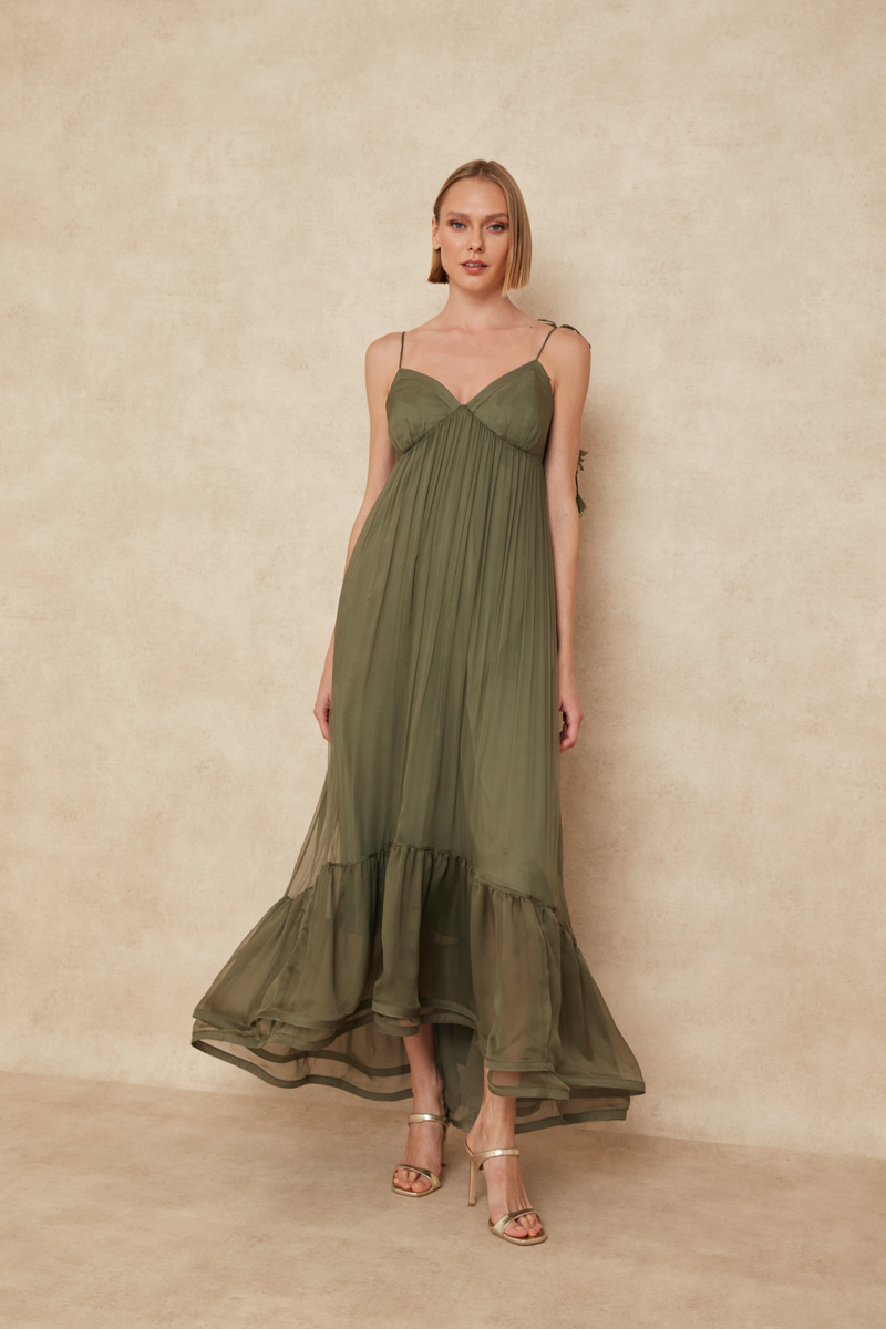 SILK MAXI DRESS