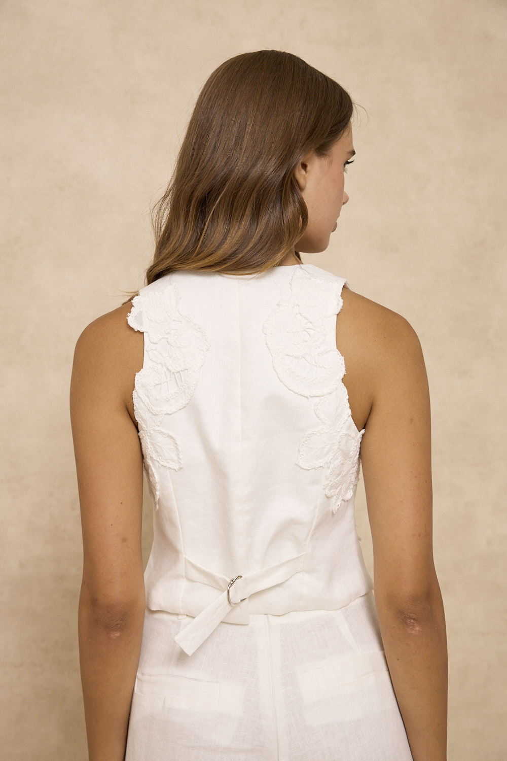 VEST WITH EMBROIDERY