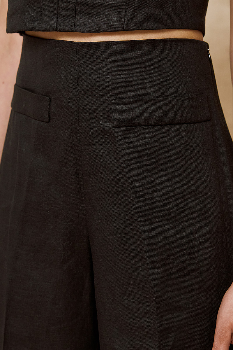 STRAIGHT LINEN LINEN PANTS