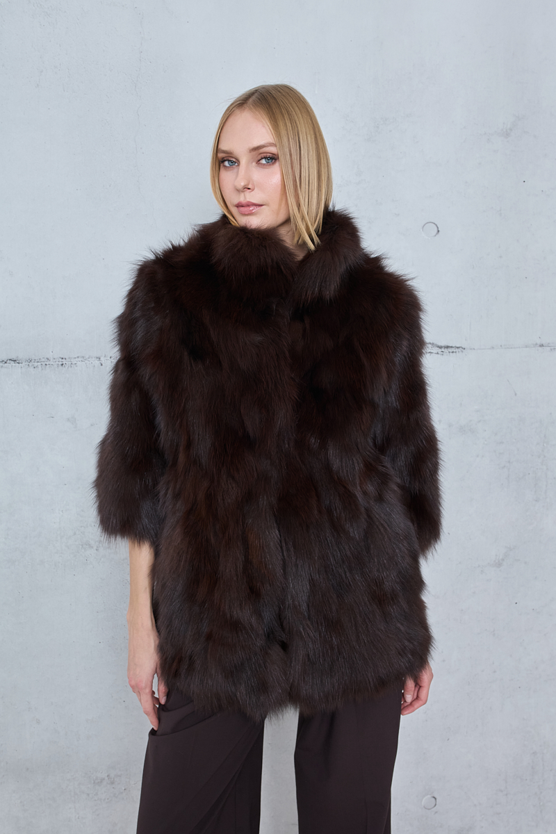 LONG FUR WITH TRUCKER SLEEVES