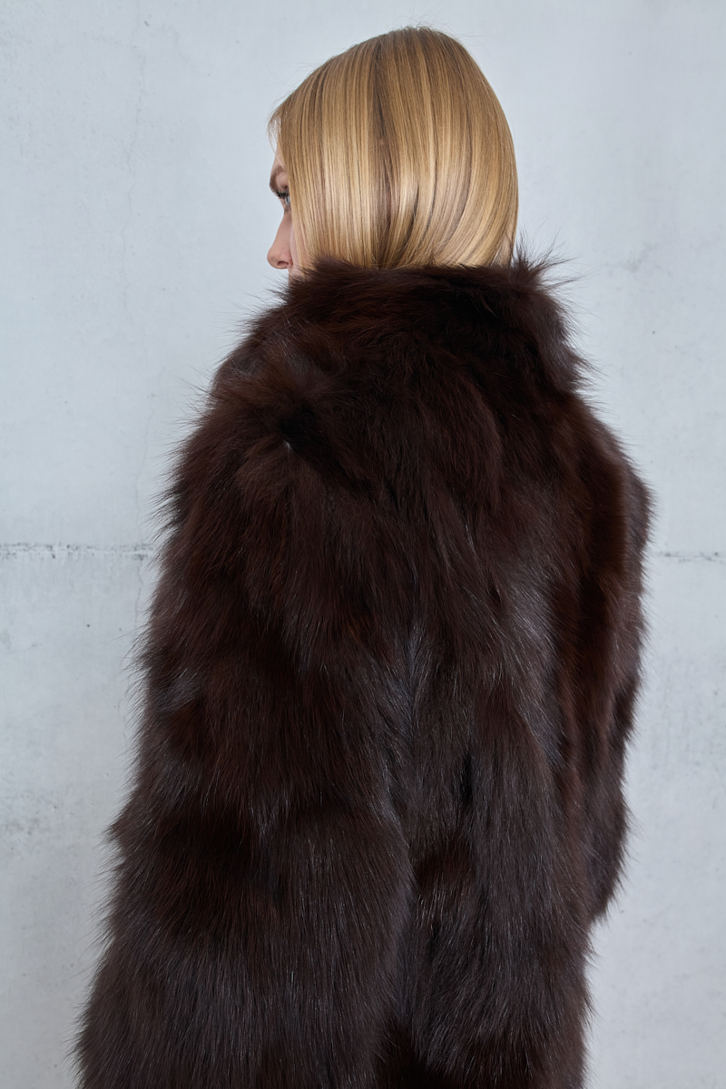 LONG FUR WITH TRUCKER SLEEVES