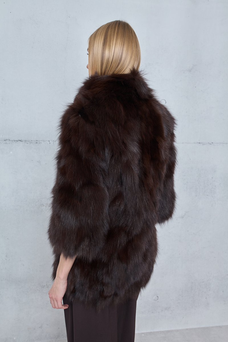 LONG FUR WITH TRUCKER SLEEVES