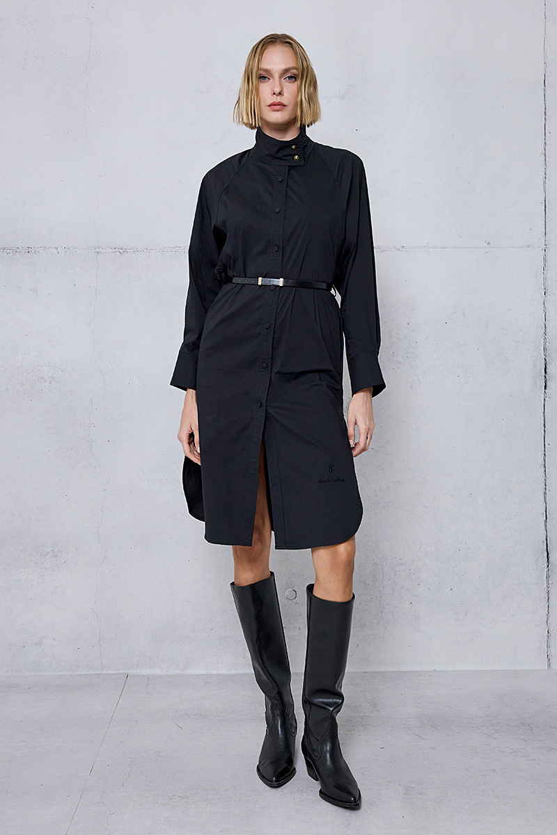 SHIRT DRESS WITH BELT