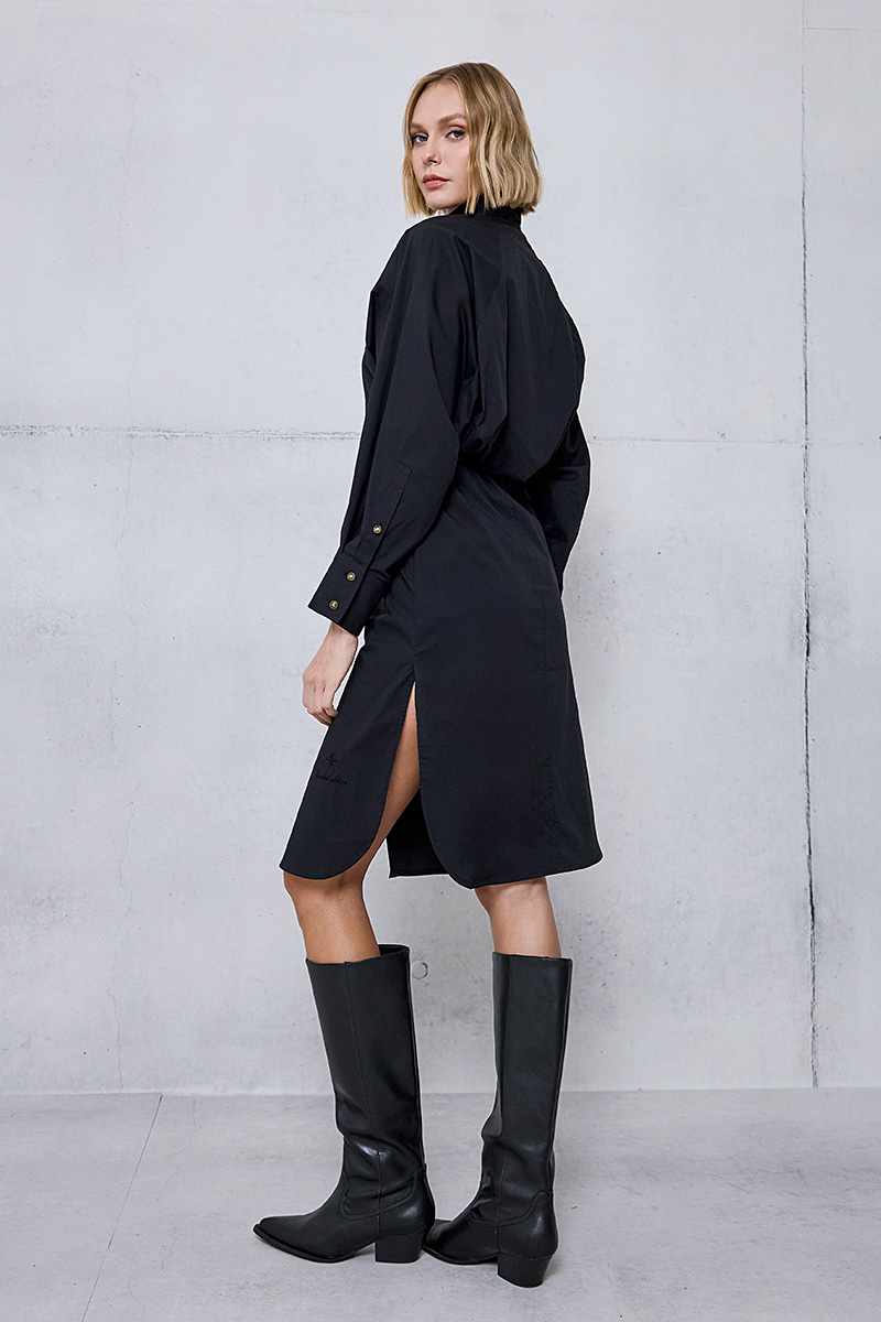 SHIRT DRESS WITH BELT