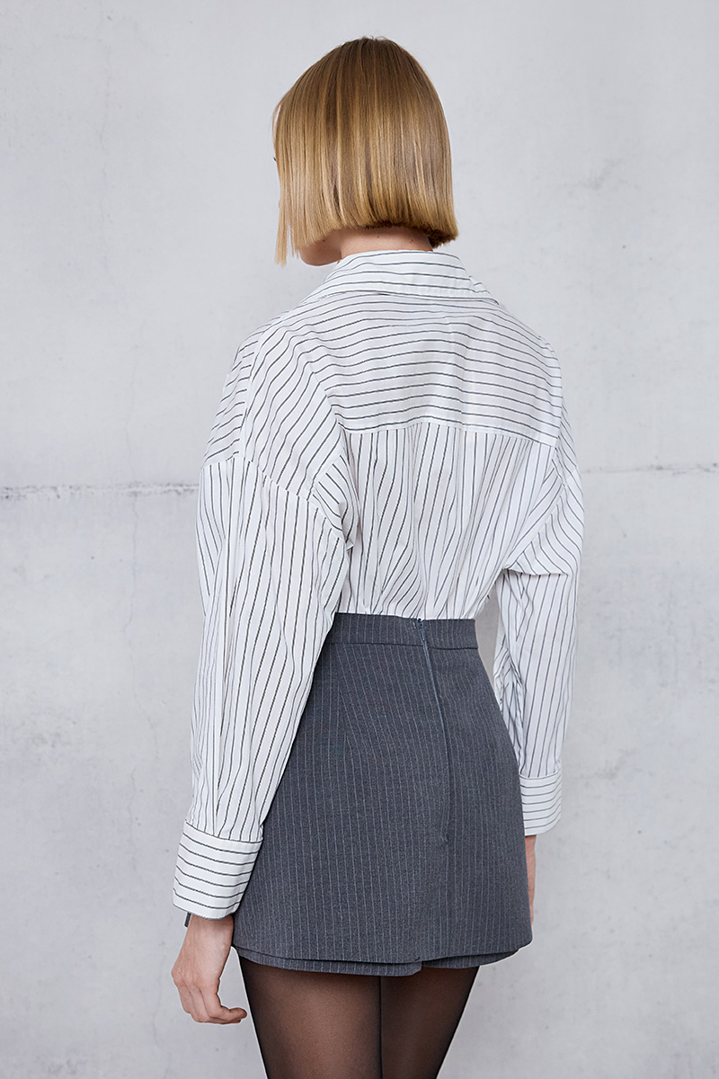 STRIPED SHIRT WITH WIDE SLEEVES