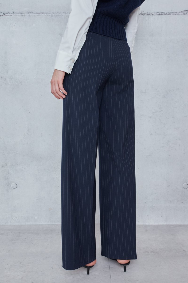 STRIPED WIDE LINE PANTS