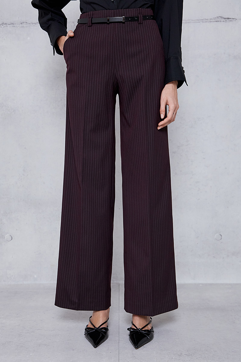 STRIPED WIDE LINE PANTS