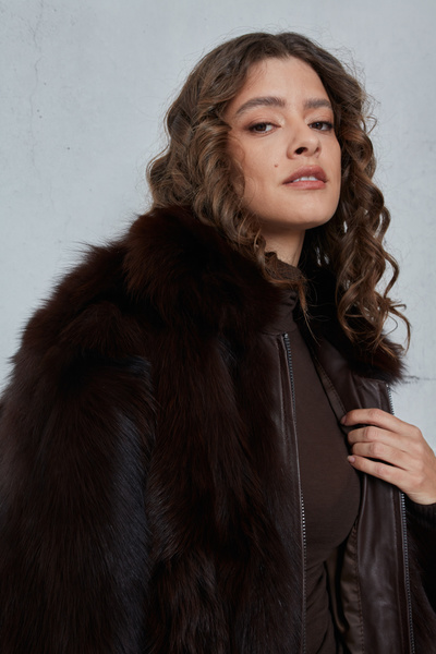 FUR BOMBER JACKET