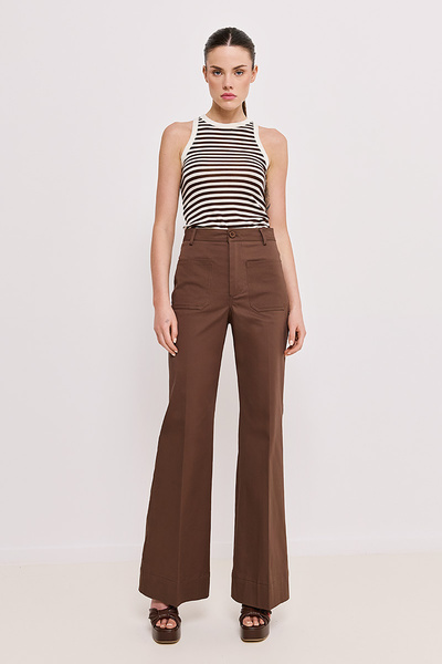 STRAIGHT-LEG PANTS WITH EXTERNAL POCKETS